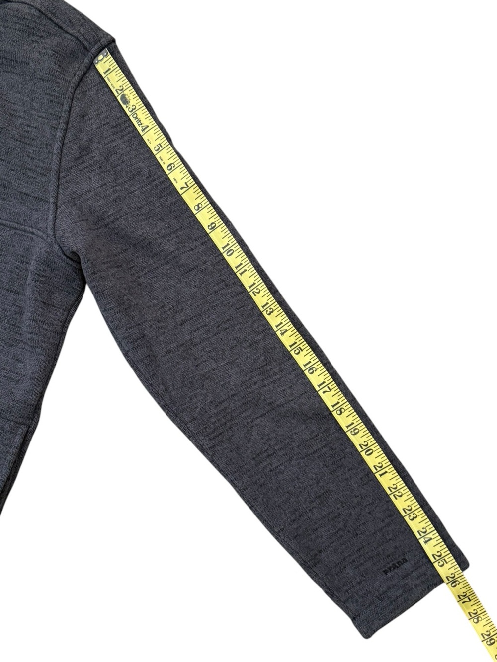 prAna Polartec Tri Thermal Threads Henley Large Charcoal Gray Pullover Outdoor - Picture 11 of 13
